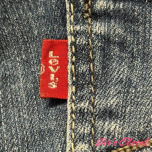 Levis 524 Too Superlow Skinny Jeans Women’s Sz 7 Stretch Denim Pants Y2K - Picture 7 of 13